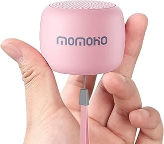 MOMOHO Bluetooth Speakers, Mini Portable Wireless Speaker For Home/Party/Hiking, Gift (Pink),5 Watts