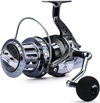 Spinning Reels 10000 Series Surf Fishing Reels,10+1 Stainless BB Ultra Smooth Powerful with CNC Aluminum Spool Fishing Reels for Saltwater Freshwater