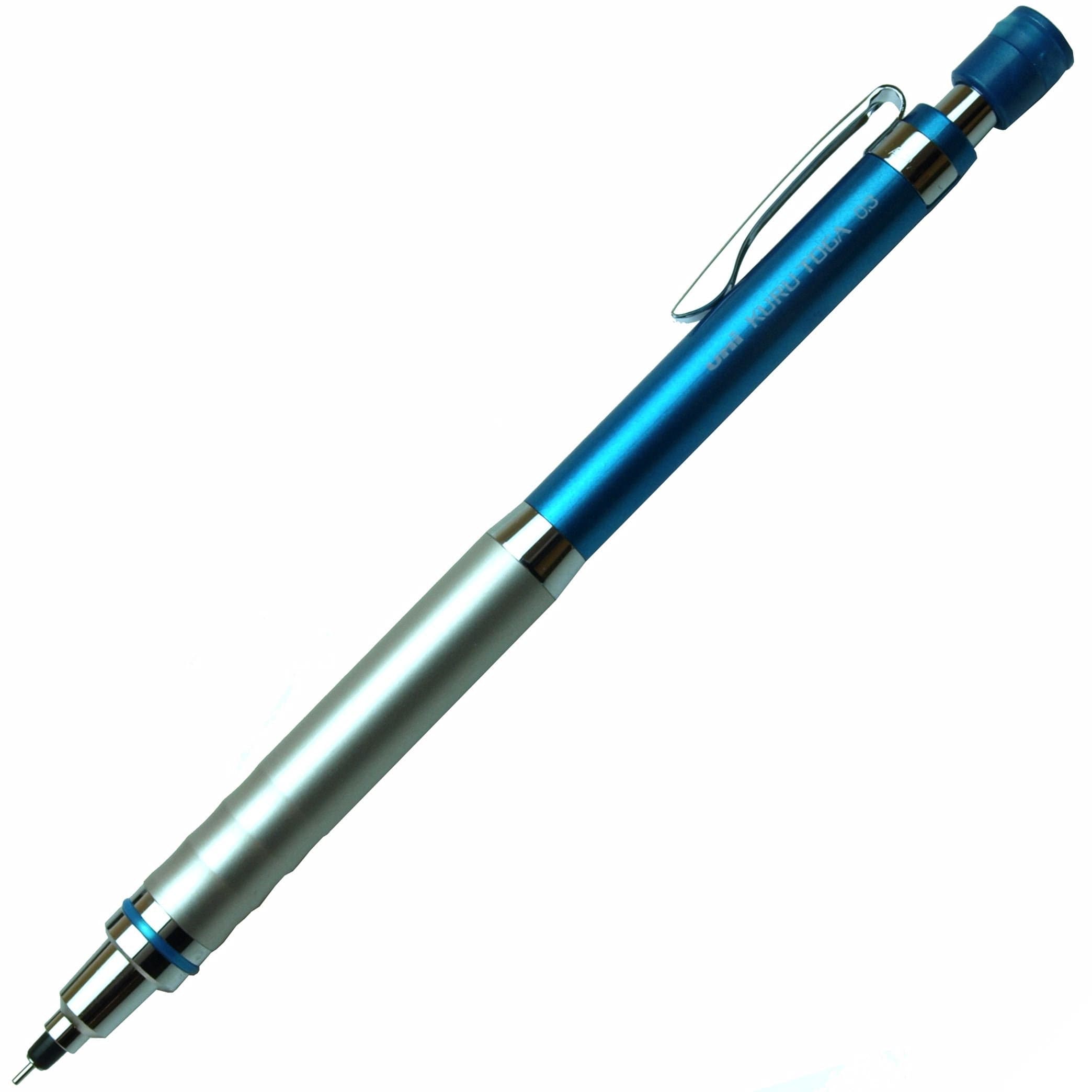 Uni Kuru Toga High Grade Auto Lead Rotation 0.3mm Mechanical Pencil, Blue Body (M3-1012)