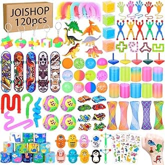 JOISHOP 120Pcs Party Bag Fillers Unisex Prize Box Toys Assortment Toys Classroom Prizes Rewards Goodie loot Bag Fillers for Boys Girls Birthday Party Gift Favors