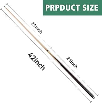 Pool Cue Sticks 36inch 42inch 48inch 52inch 58inch Set of 2 or 4,Pool Cue with 13mm Leather Tip for Adults, Beginners,2-Piece Design,(14oz to 20oz Weight Options)