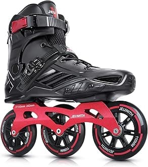 Inline Skates, 3 Wheels 110mm Roller Skates Blades for Adult Women Men, Professional Outdoor Fitness Inline Speed Skates for Unisex