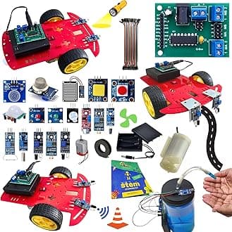 STEM Robotics kit DIY Electronics sensors modules for Age 10+ Years Suitable for Science, Hobby, School with Real time Projects Activity